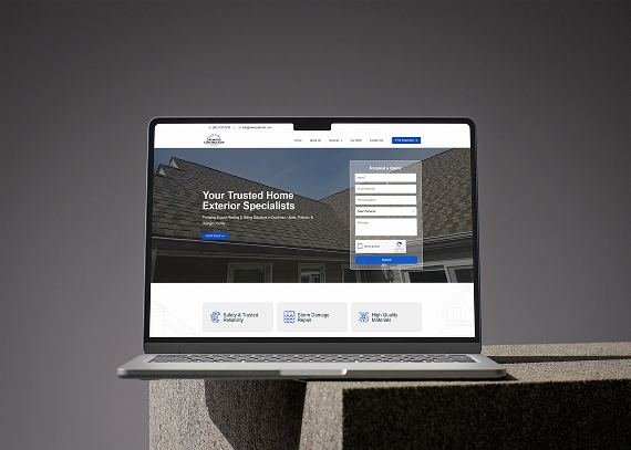 Oakwood Roofs and Siding website